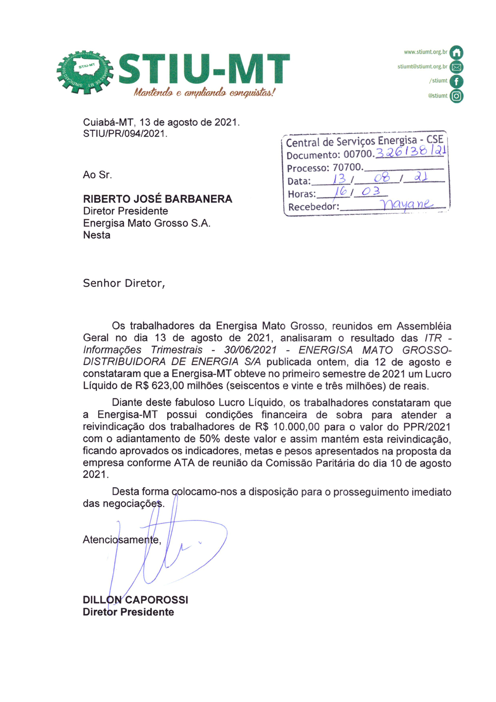 Sindicato Protocola Na Energisa MT Carta Com A Decis o De Assembleia sindicato-protocola-na-energisa-mt-carta-com-a-decis-o-de-assembleia