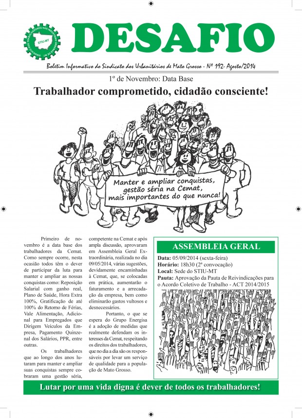 Desafio 192- Pauta Cemat 2014-2015.indd