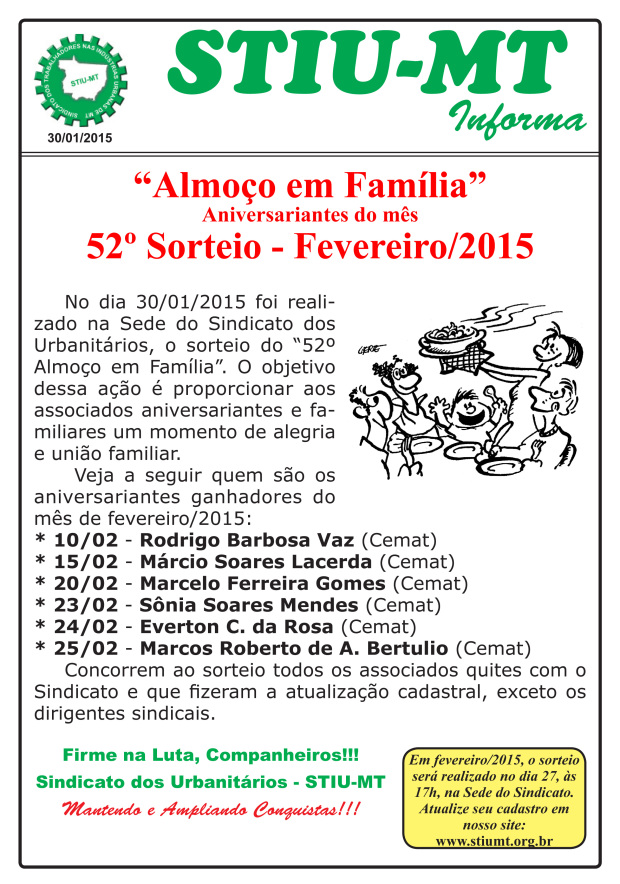 52º Almoço em Família