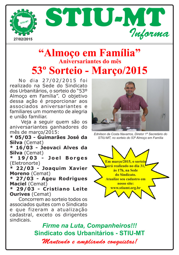 53º Almoço em Família