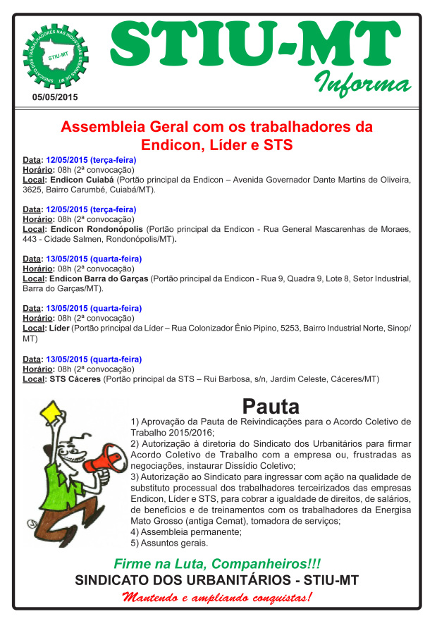 Terceirizadas- Maio 2015
