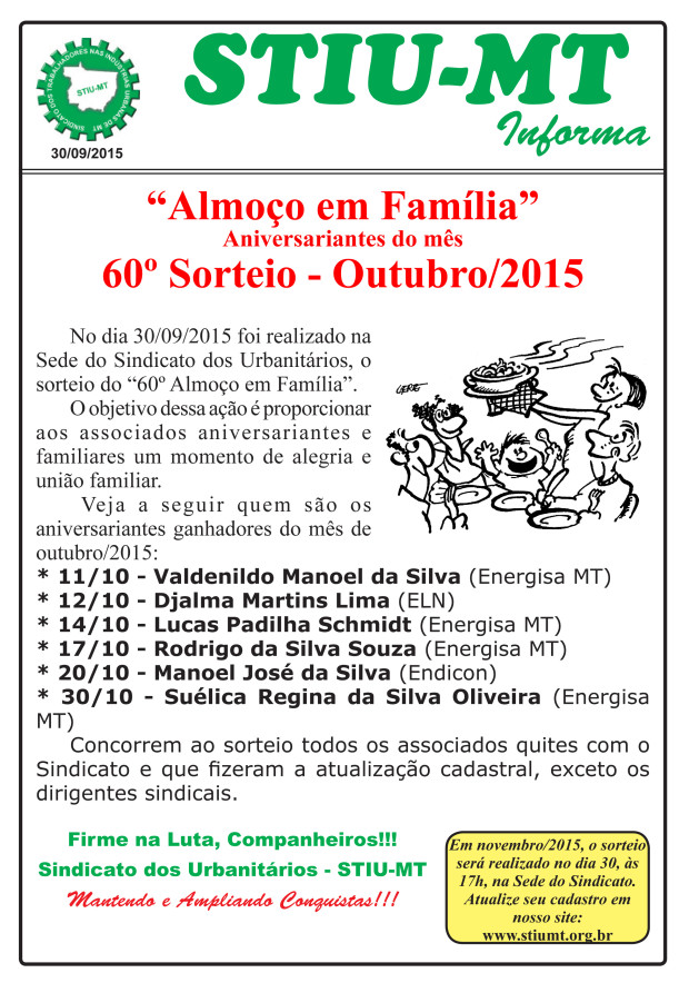 60º Almoço em Família