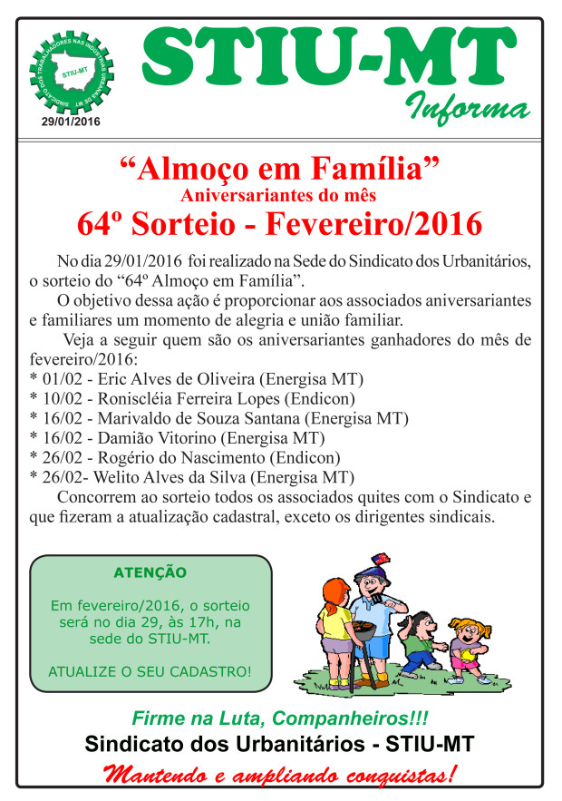 64º Almoço em Família