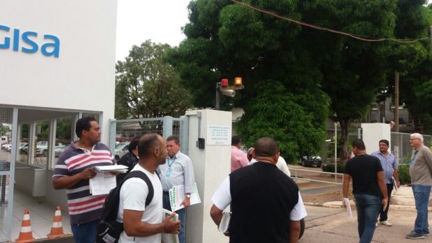 Trabalhadores na mobilização